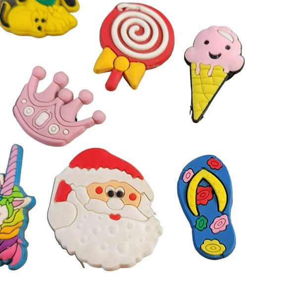 Crocs Charms Jibbitz Other Brands Crown Kitty Sofia Unicorn Ballet Lot Of 15 - Picture 5 of 6